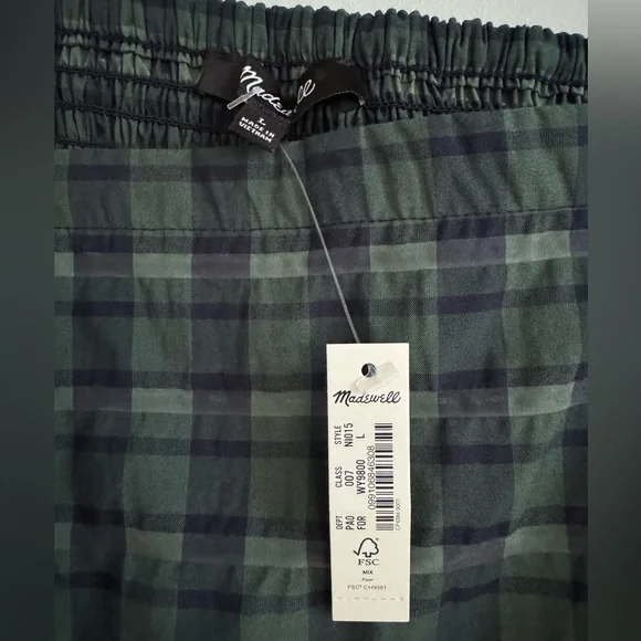 Madewell Hopewell Puff-Sleeve Crop Top in Plaid - Picture 7 of 7